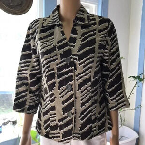 East5th Linen Blend Buttons Women Up Women Blouse Size PM